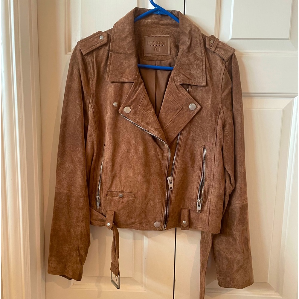 Suede leather jacket